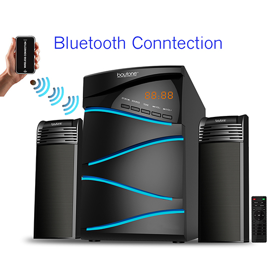 Boytone BT-428F, 2.1 Bluetooth Powerful Home Theater Speaker System, with FM Radio, Boytone BT-428F, 2.1 Bluetooth Powerful Home Theater Speaker System, with FM Radio,