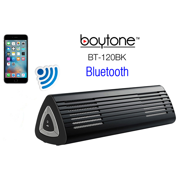 Boytone BT-120BK Ultra-Portable Wireless Bluetooth Speaker - Stealth Black Boytone BT-120BK Ultra-Portable Wireless Bluetooth Speaker - Stealth Black