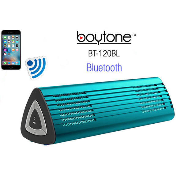 Boytone BT-120BL Ultra-Portable Wireless Bluetooth Speaker - Electric Teal Boytone BT-120BL Ultra-Portable Wireless Bluetooth Speaker - Electric Teal
