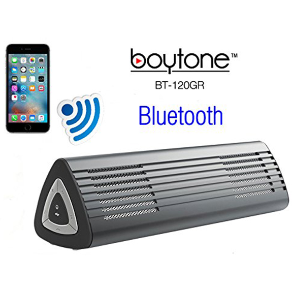 Boytone BT-120GR Ultra-Portable Wireless Bluetooth Speaker - Gunmetal Gray Boytone BT-120GR Ultra-Portable Wireless Bluetooth Speaker - Gunmetal Gray