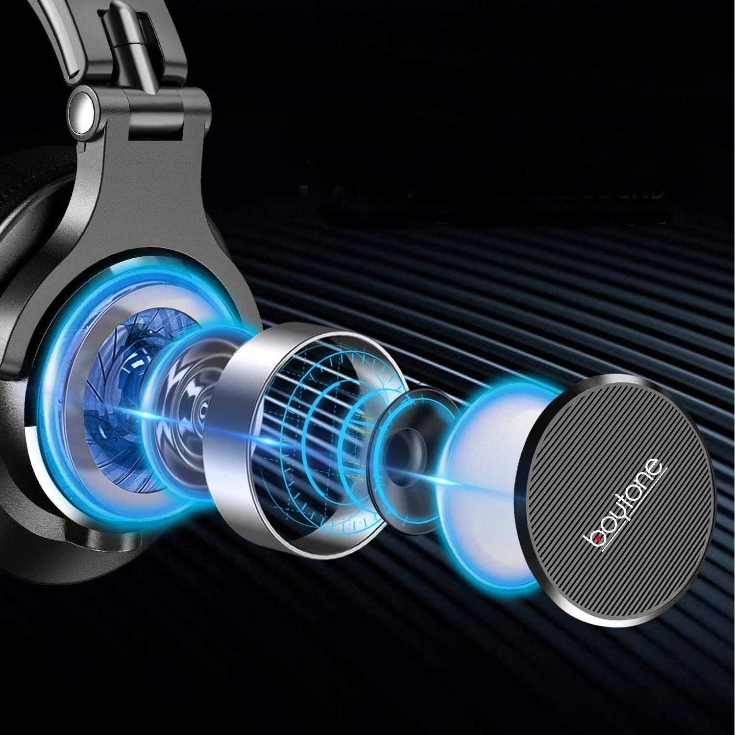 2CANZ Red DJ STAKZ Edition オーバーイヤープロフェッショナル有線DJヘッドフォン - 強化された50mmネオジムドライバー クローズドバック フラシ天快適なイヤー