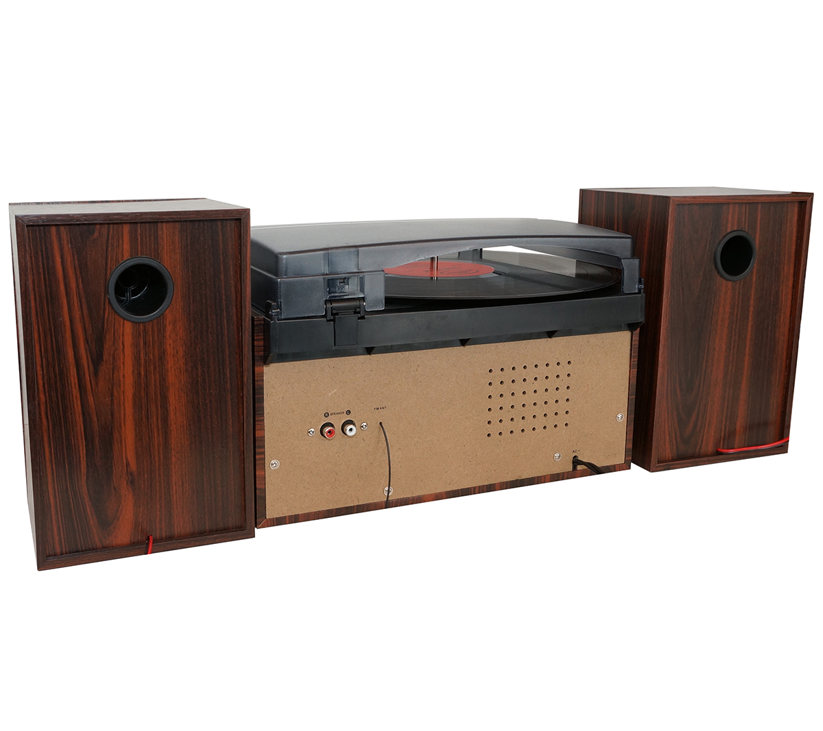 Refurb Boytone BT-28SPG 3-Speed Bluetooth Turntable System Front Loading CD//MP3