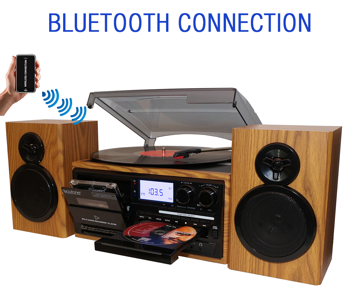 turntable with separate speakers