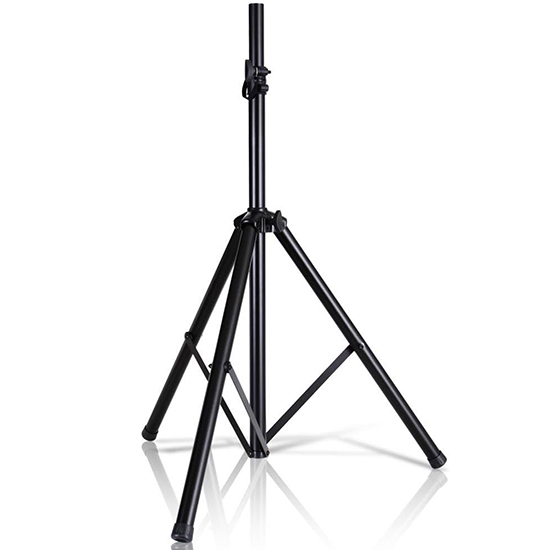Universal Speaker DJ Stand Mount Holder - Heavy Duty Tripod w/ Adjustable Height from 72” to 40” and 35mm Compatible