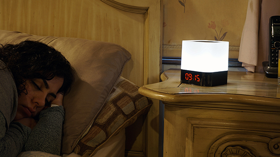 Boytone BT-83CR Portable FM Radio Alarm Clock Wireless Bluetooth 4.1 Speaker, 3-Way