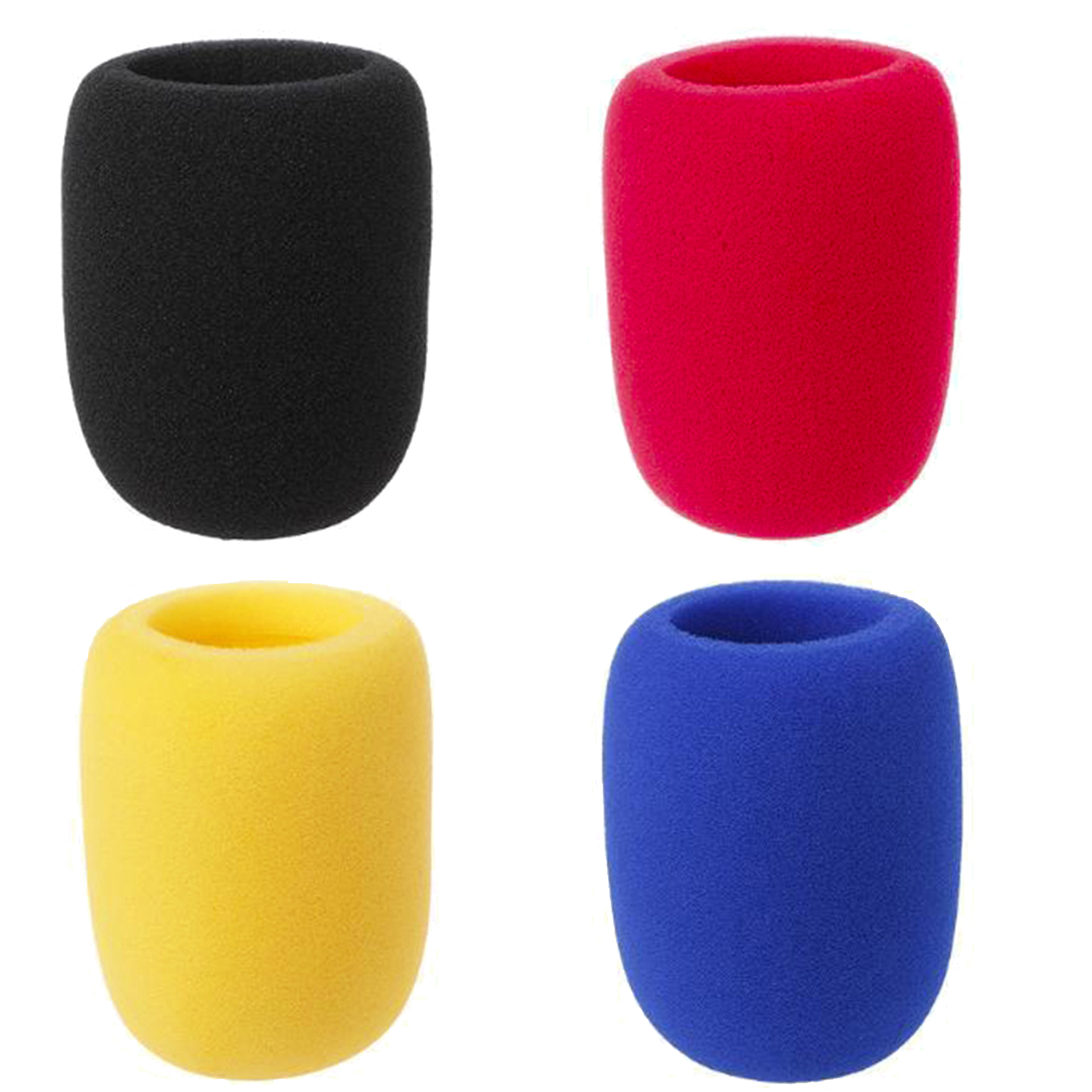 4 Pack Foam Mic Cover Handheld Microphone Windscreen, Quality Sponge Material Makes This the Perfect Pop Filter for your Mic. (4 Color)