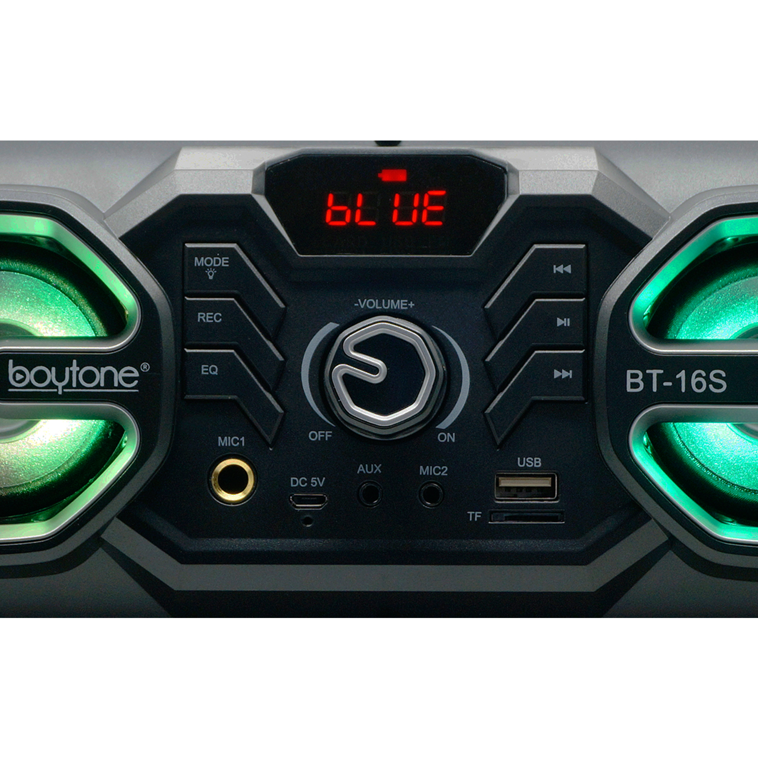 Boytone BT-16S Portable Bluetooth Boombox Speaker, Indoor/Outdoor 2.1 Hi-Fi Cylinder Loud Sound Built-in 5